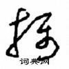 周稚云写的硬笔草书摄