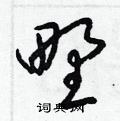 梁锦英写的硬笔草书野