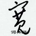 刘少英写的硬笔草书寬