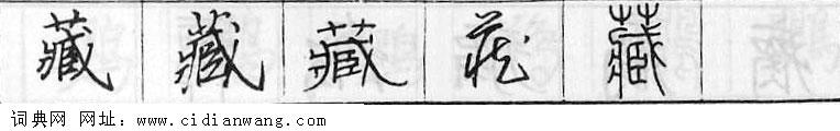 藏钢笔字典