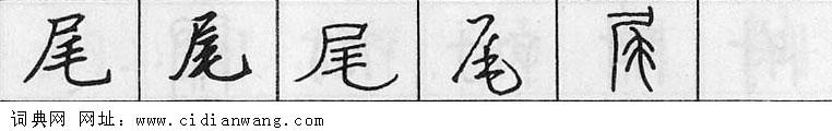 尾钢笔字典