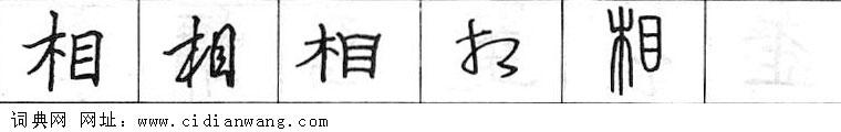 相钢笔字典