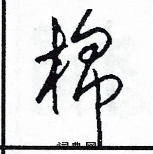 司惠国写的硬笔草书棉