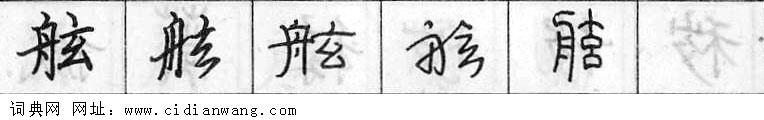 舷钢笔字典