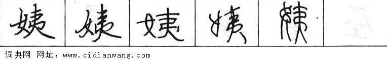 姨钢笔字典