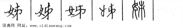 姊钢笔字典