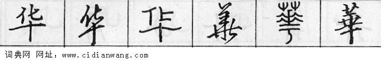 华钢笔字典