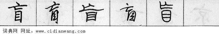 盲钢笔字典